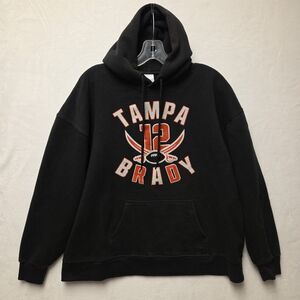 Tampa Bay 12 Brady Hoodie Sweatshirt XL Black Football